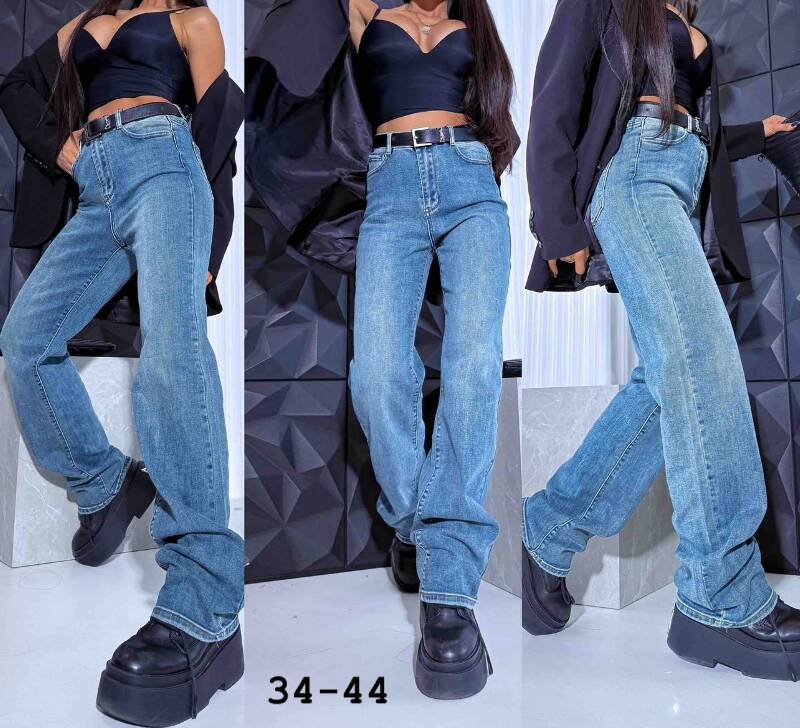 Spodnie damskie jeans Roz 34-44, 1 Kolor .Paczka 10 szt