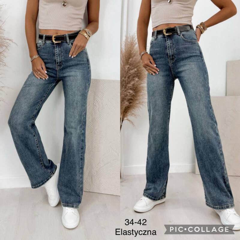 Spodnie damskie jeans Roz 34-42, 1 Kolor .Paczka 10 szt