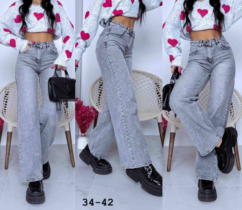 Spodnie damskie jeans Roz 34-42, 1 Kolor .Paczka 10 szt