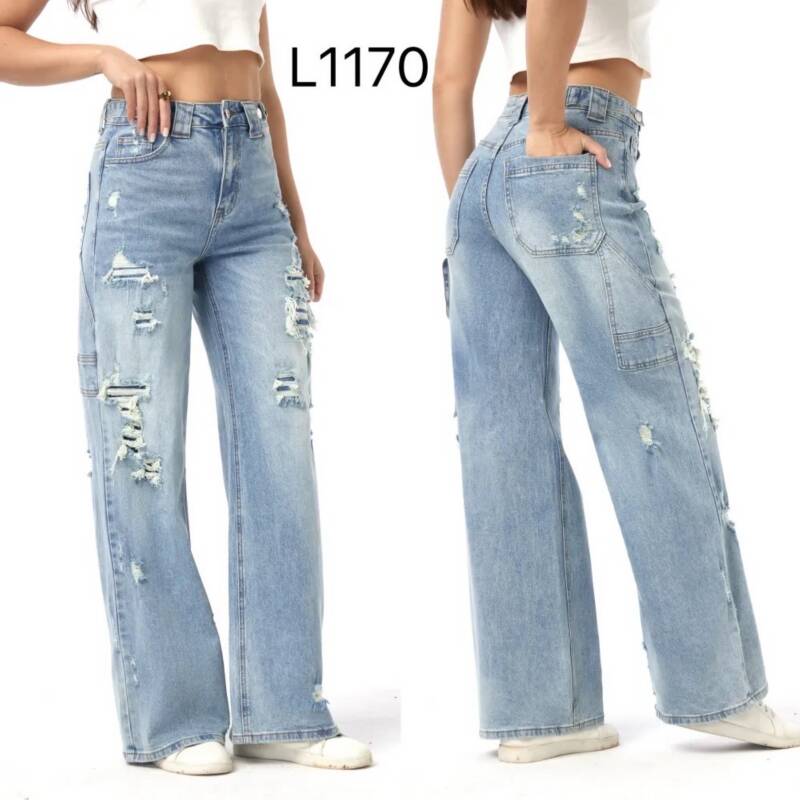 Spodnie damskie jeans Roz 34-42, 1 Kolor .Paczka 10 szt