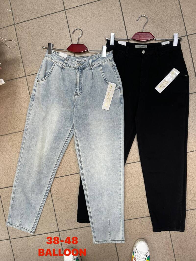 Spodnie damskie jeans Roz 38-48, 1 Kolor .Paczka 10 szt