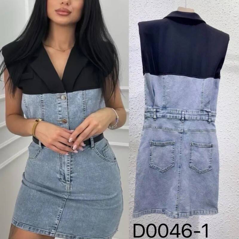 Sukienki damskie jeansy Roz XS-XL, 1 Kolor .Paczka 10 szt