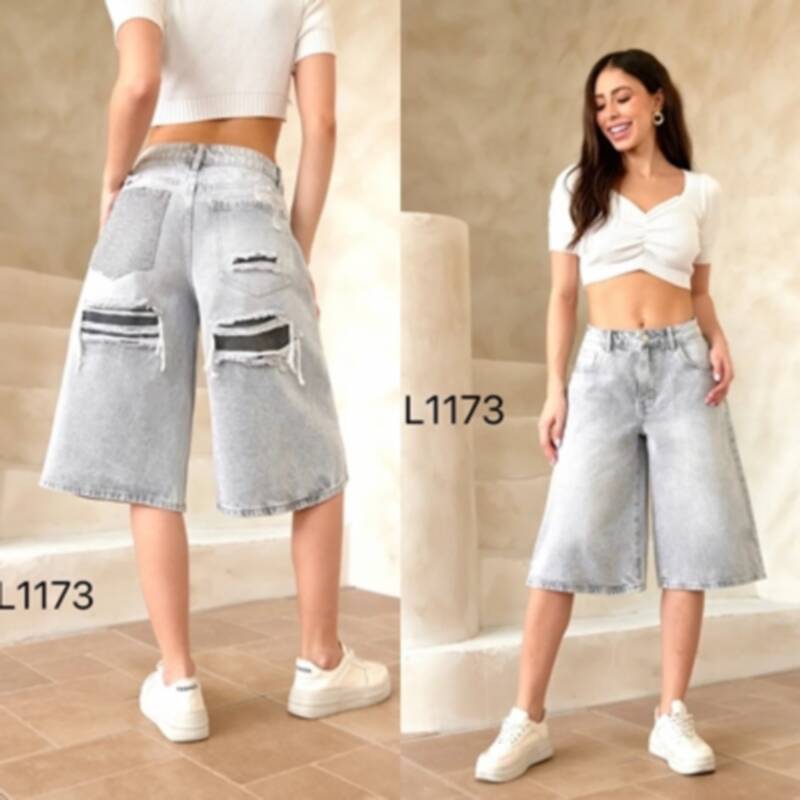 Rybaczki damskie jeans Roz XS-XL, 1 Kolor .Paczka 10 szt