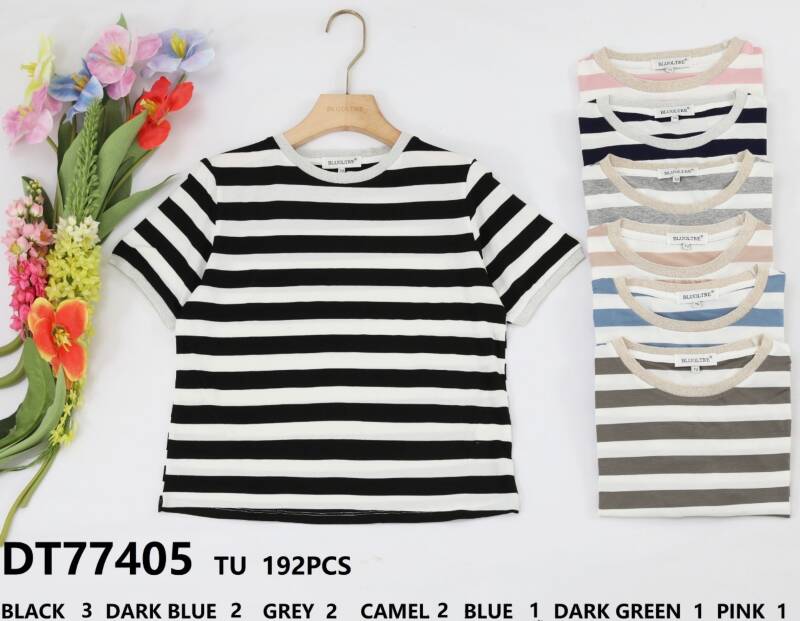Bluzka damskie (Francja produkt) Roz Standard, Mix Kolor .Paczka 12 szt