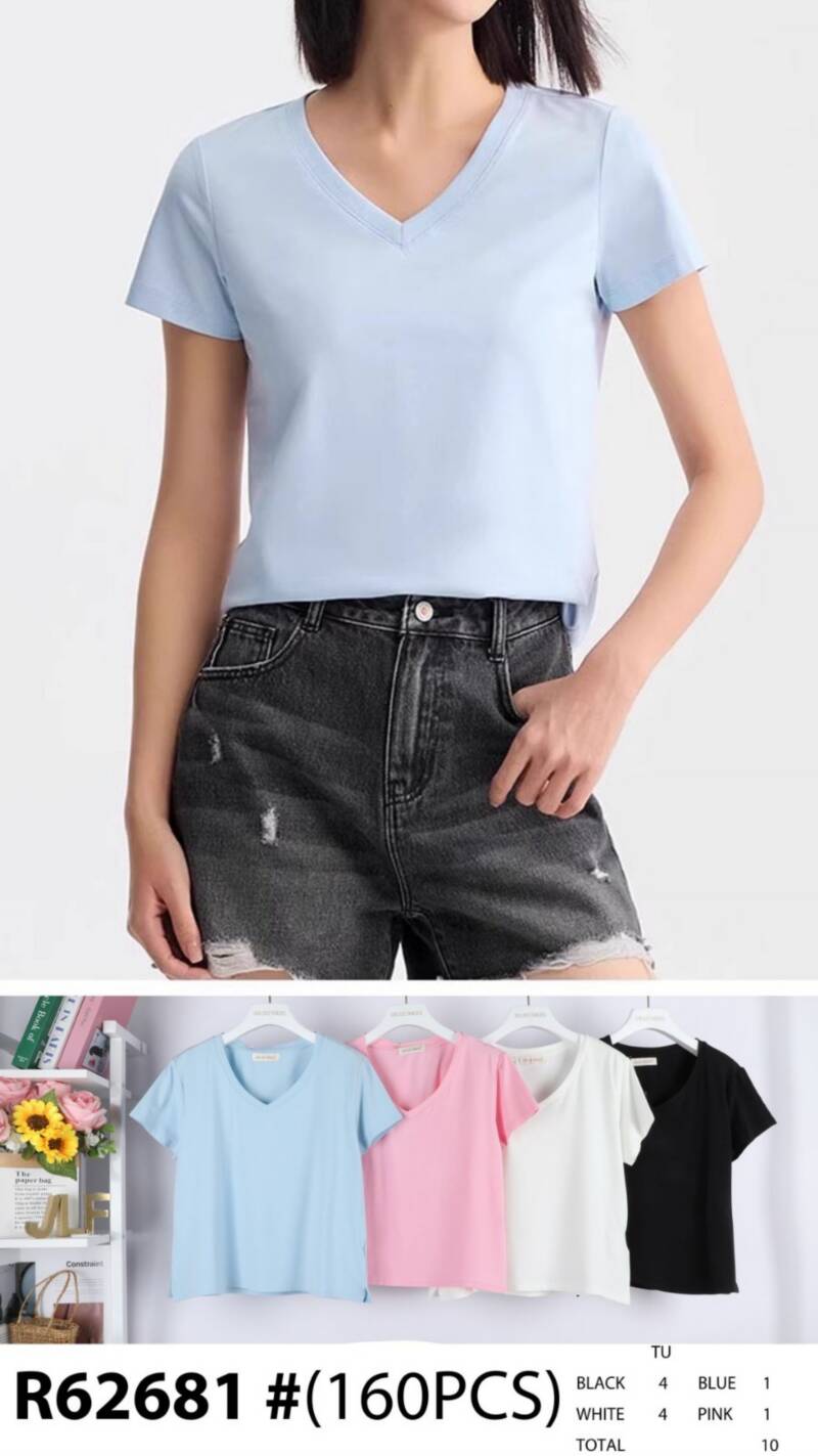 Bluzka damskie Roz Standard, Mix Kolor .Paczka 10 szt