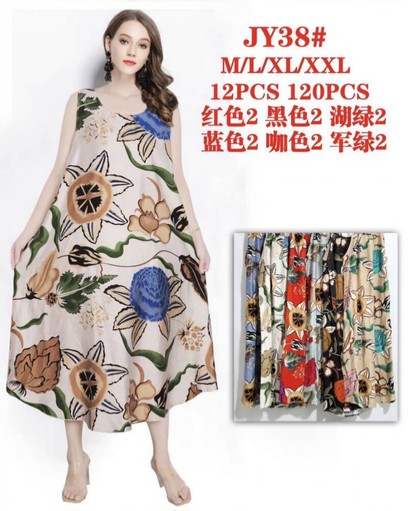 Sukienki damskie  Roz M/L-XL-2XL, Mix Kolor Paczka 12 szt
