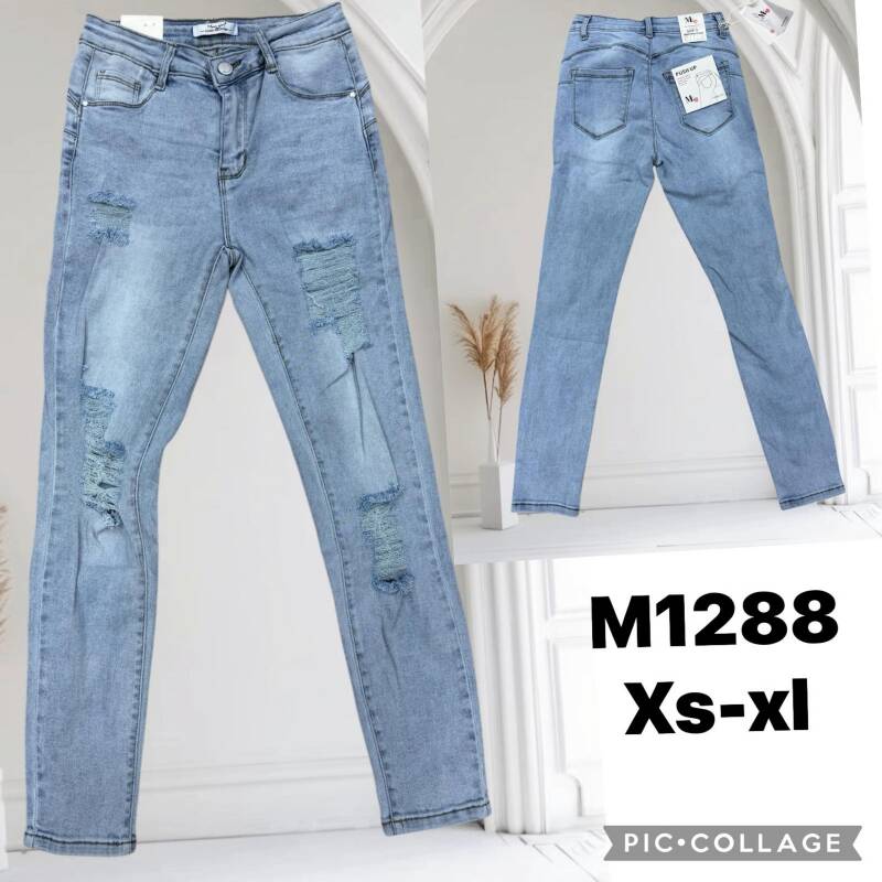 Spodnie damskie jeans Roz XS-XL, 1 Kolor .Paczka 10 szt