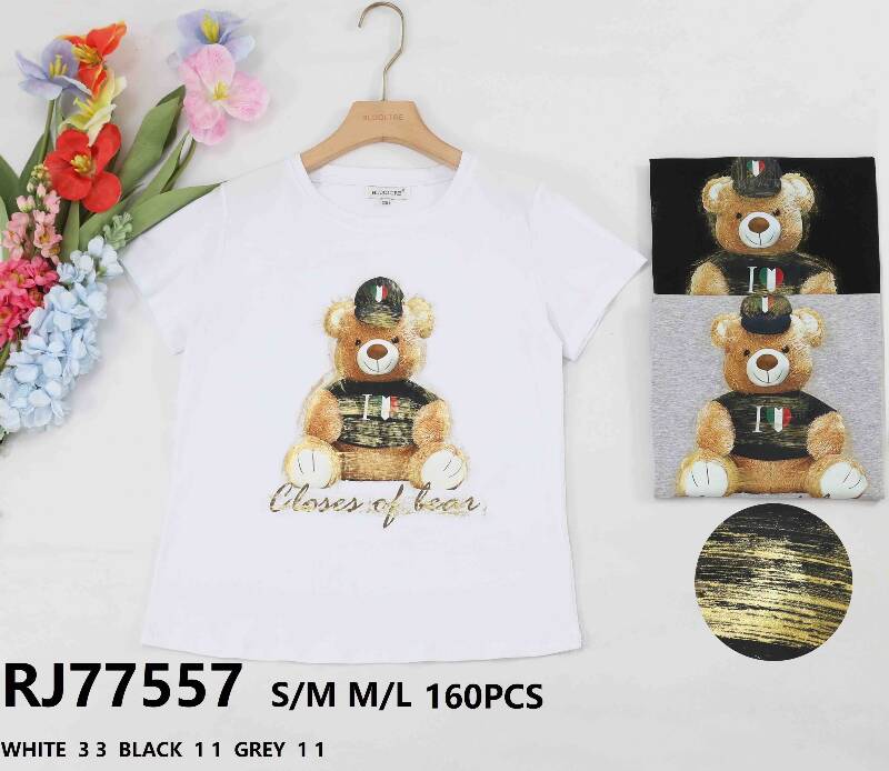 Bluzka damskie (Francja produkt) Roz S/M-M/L, Mix Kolor .Paczka 10 szt 1