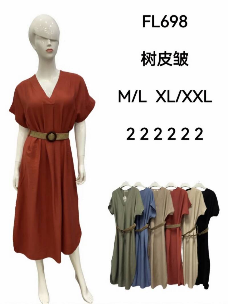 Sukienki damskie  Roz M/L-XL-2XL, Mix Kolor Paczka 12 szt