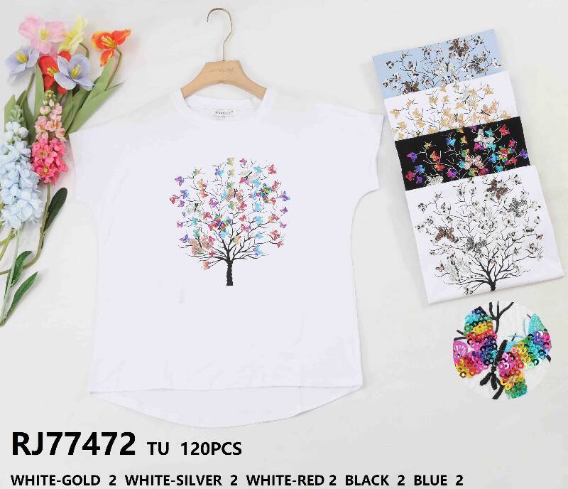Bluzka damskie Roz Standard, Mix Kolor .Paczka 10 szt