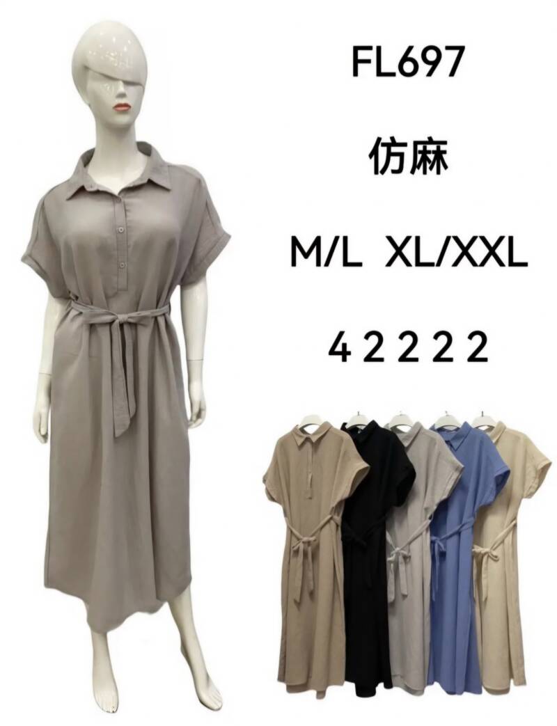Sukienki damskie  Roz M/L-XL-2XL, Mix Kolor Paczka 12 szt