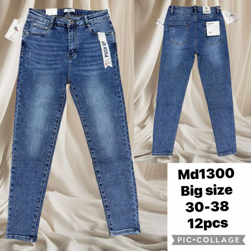 Spodnie damskie jeans Roz 30-38, 1 Kolor .Paczka 12 szt