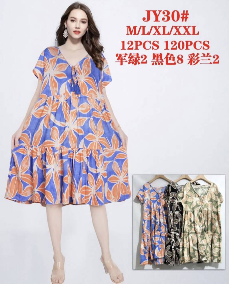 Sukienki damskie  Roz M/L-XL-2XL, Mix Kolor Paczka 12 szt