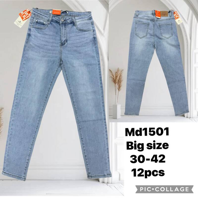 Spodnie damskie jeans Roz 30-42, 1 Kolor .Paczka 10 szt