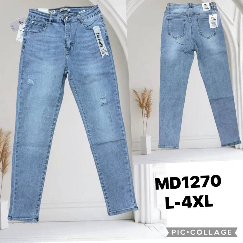 Spodnie damskie jeans Roz L-4XL, 1 Kolor .Paczka 10 szt
