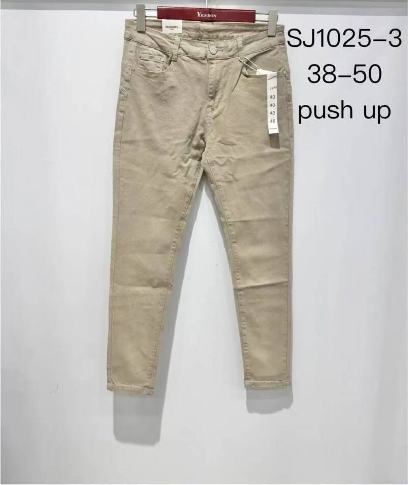 Spodnie damskie jeans Roz 38-50, 1 Kolor .Paczka 10 szt