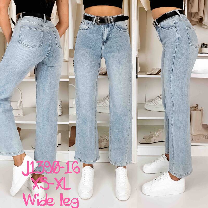 Spodnie damskie jeans Roz XS-XL, 1 Kolor .Paczka 10 szt