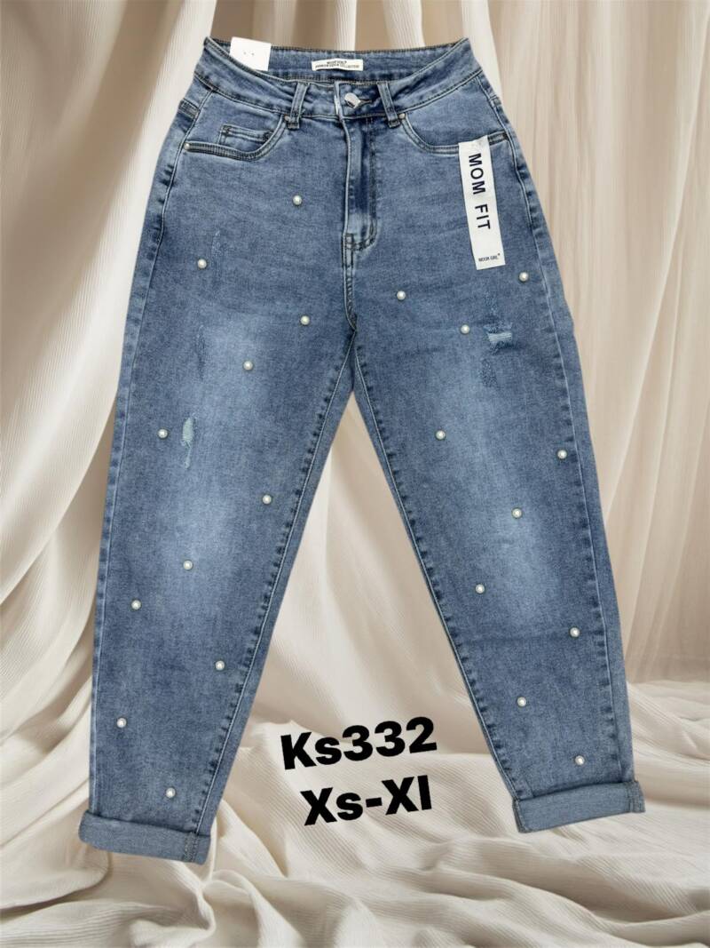 Spodnie damskie jeans Roz XS-XL, 1 Kolor .Paczka 10 szt