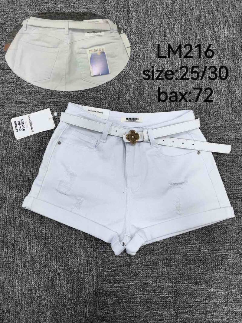 Szorty damskie jeans Roz 25-30. 1 Kolor .Paczka 12 szt