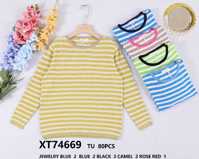 Bluzka damskie (Francja produkt) Roz Standard, Mix Kolor .Paczka 10 szt