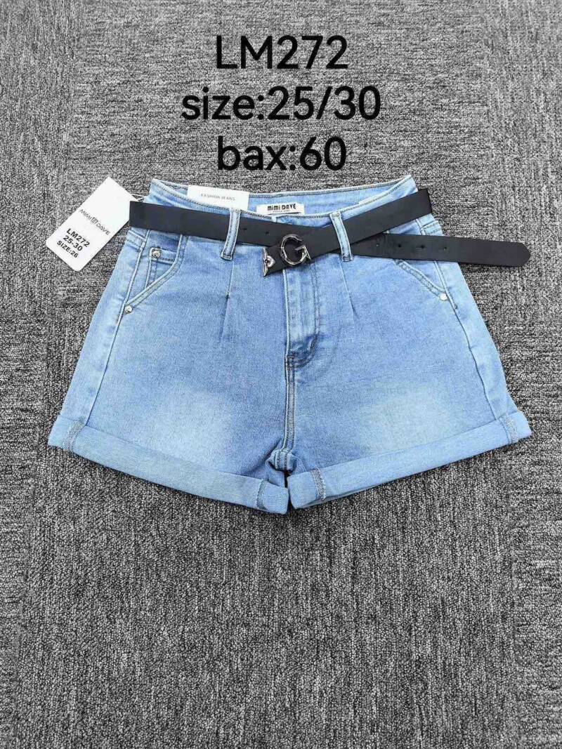 Szorty damskie jeans Roz 25-30. 1 Kolor .Paczka 12 szt