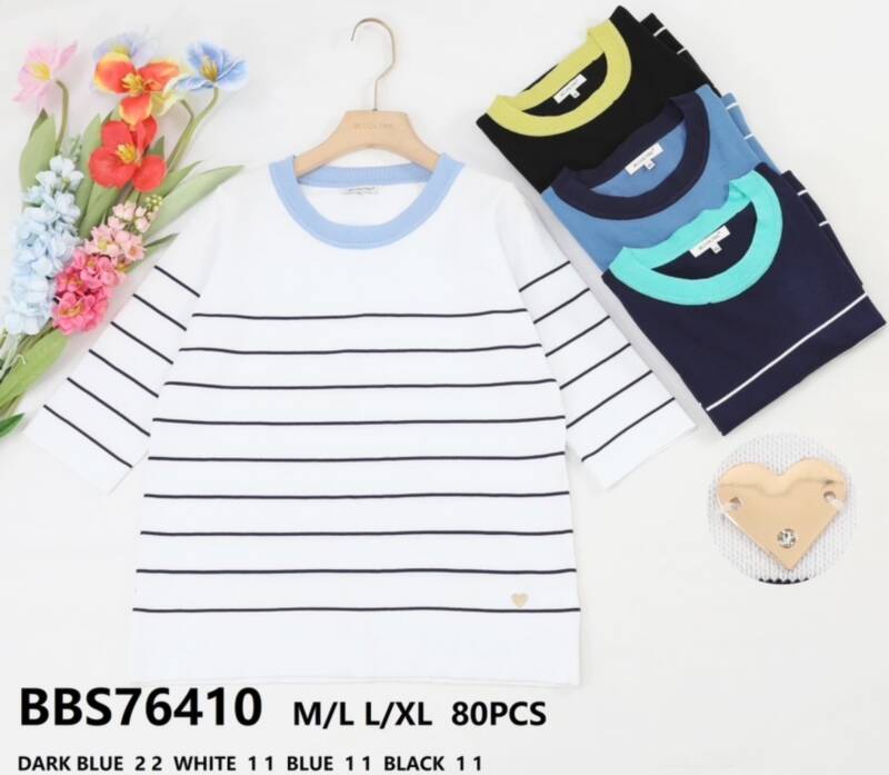 Bluzka damskie (Francja produkt) Roz M/L-L/XL, Mix Kolor .Paczka 10 szt