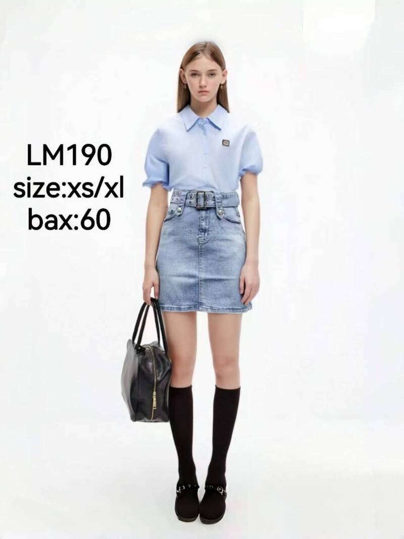 Spódnice damskie jeans Roz XS-XL. 1 Kolor .Paczka 12 szt