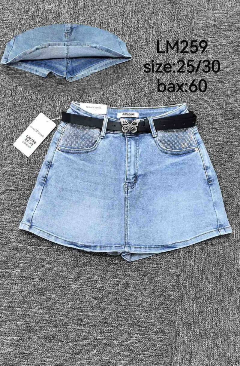 Szorty damskie jeans Roz 25-30. 1 Kolor .Paczka 12 szt