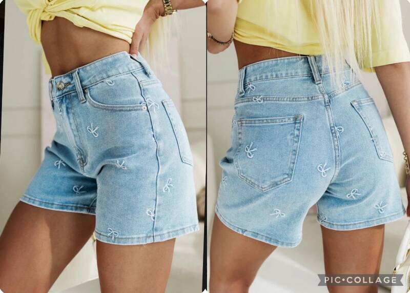 Szorty damskie jeans Roz XS-XL, 1 Kolor .Paczka 10 szt