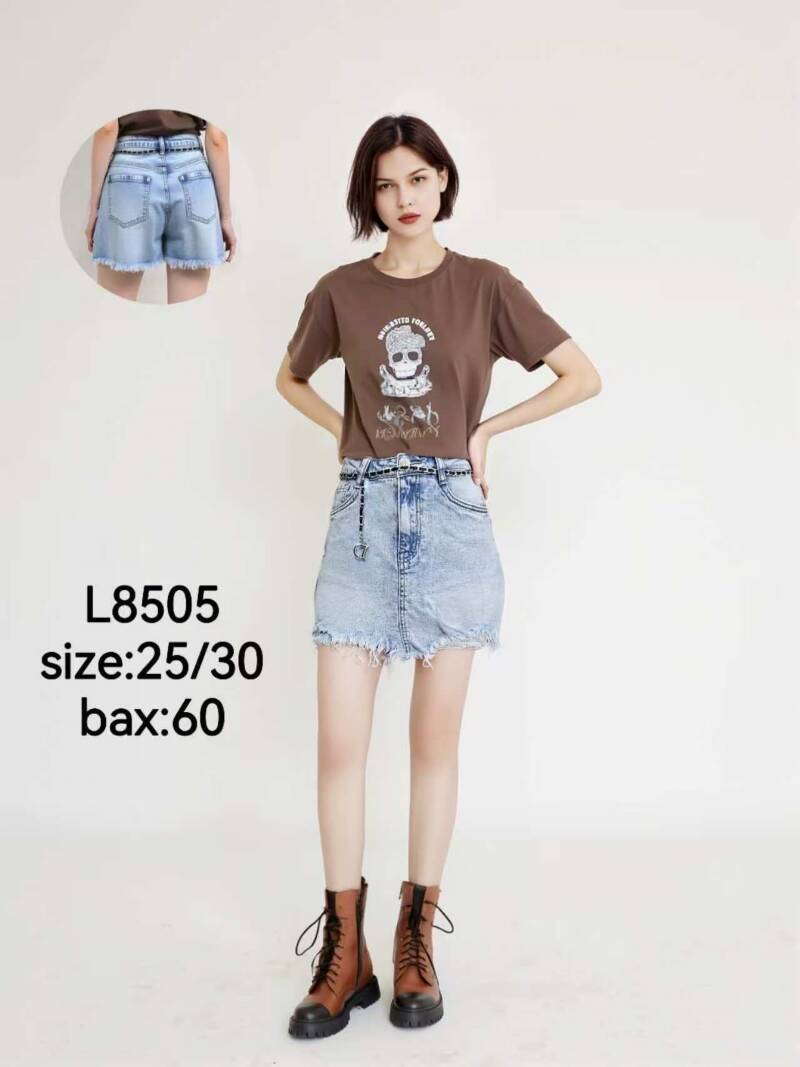 Szorty damskie jeans Roz 25-30. 1 Kolor .Paczka 12 szt