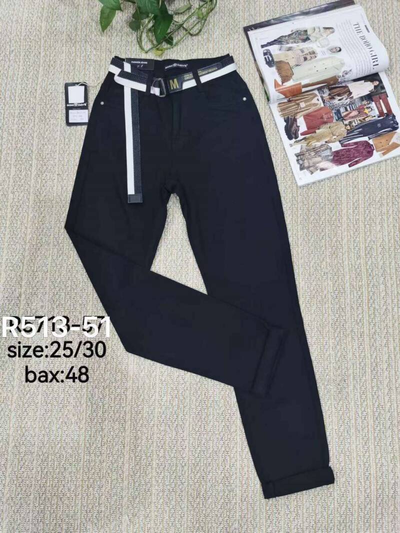 Spodnie damskie jeans Roz 25-30. 1 Kolor .Paczka 12 szt
