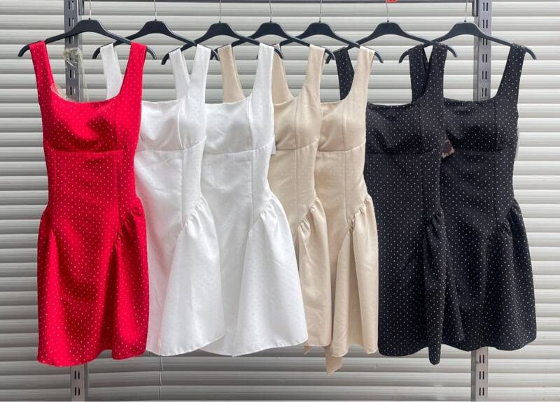 Sukienki damskie (Włoskie produkt) Roz Standard, Mix Kolor Paczka 5 szt