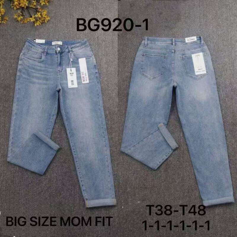 Spodnie damskie jeans Roz 38-48. 1 Kolor .Paczka 12 szt