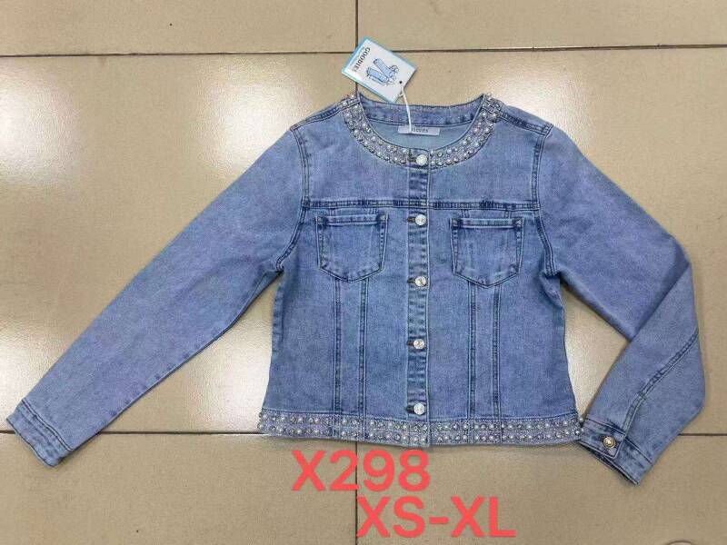 Kurtki damskie jeansy  Roz XS-XL. 1 Kolor .Paczka 10 szt