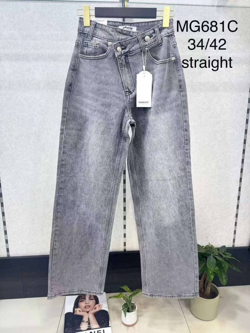 Spodnie damskie jeans Roz 34-42. 1 Kolor .Paczka 10 szt