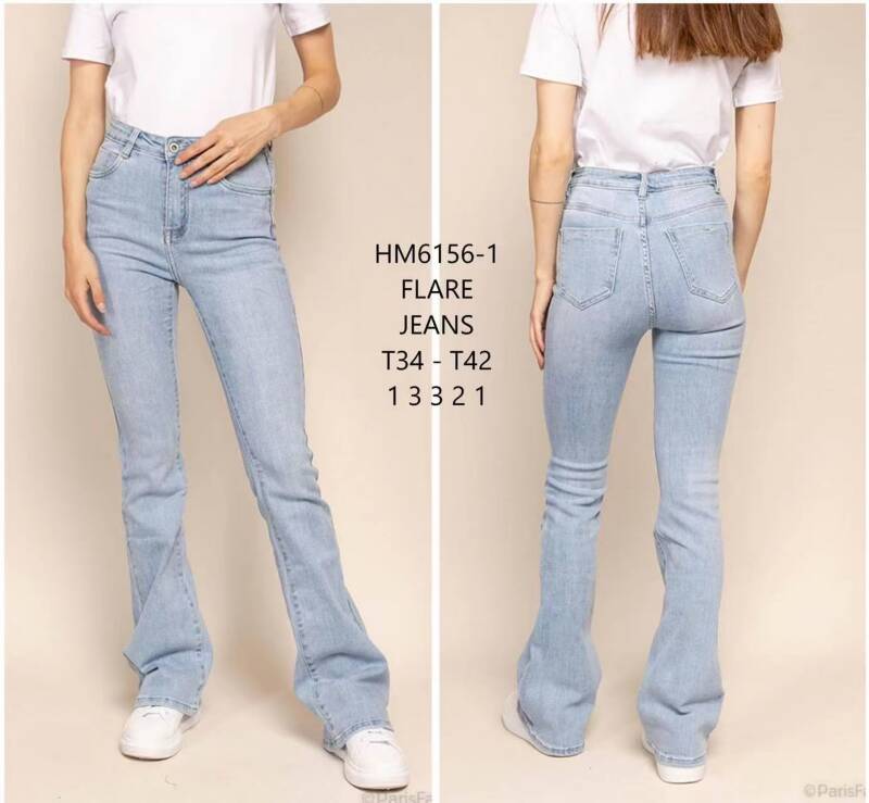 Spodnie damskie jeans Roz 34-42. 1 Kolor .Paczka 10 szt