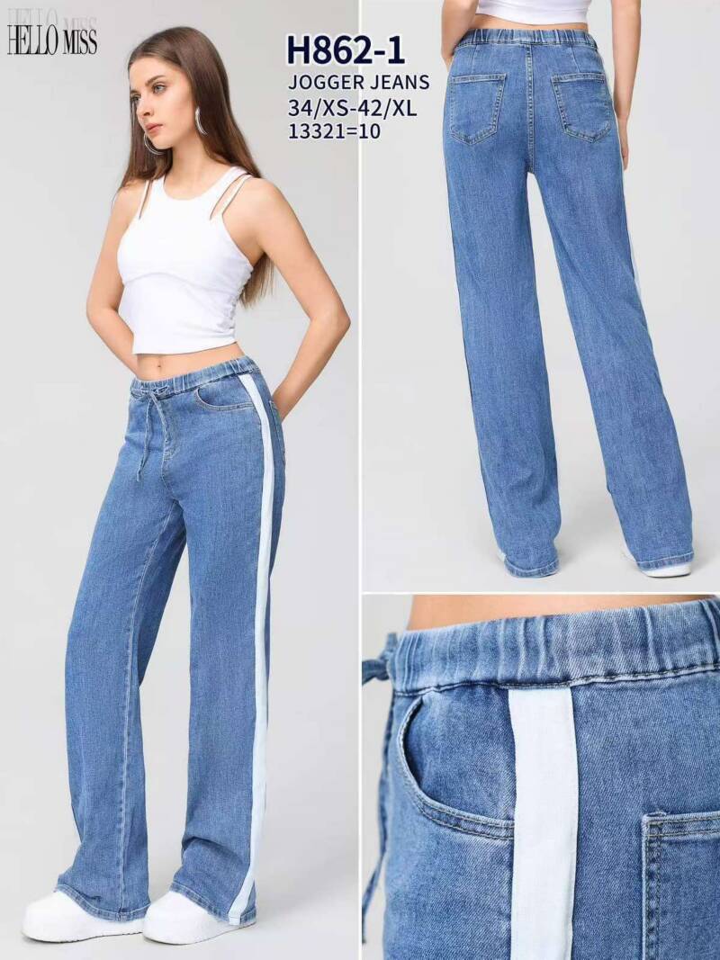 Spodnie damskie jeans Roz XS-XL. 1 Kolor .Paczka 10 szt