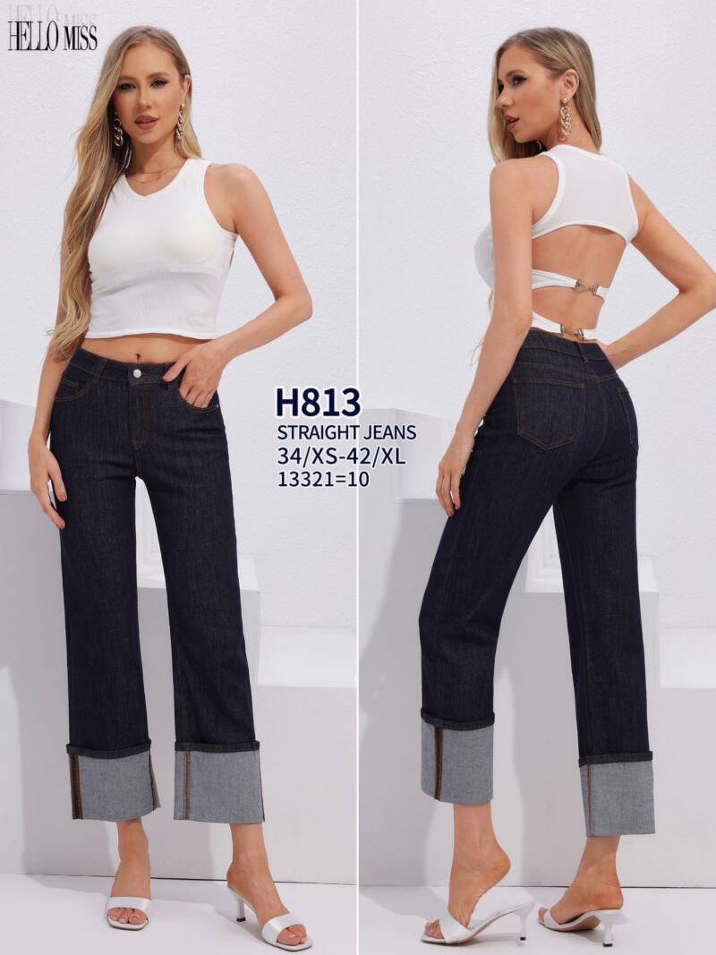 Spodnie damskie jeans Roz XS-XL. 1 Kolor .Paczka 10 szt