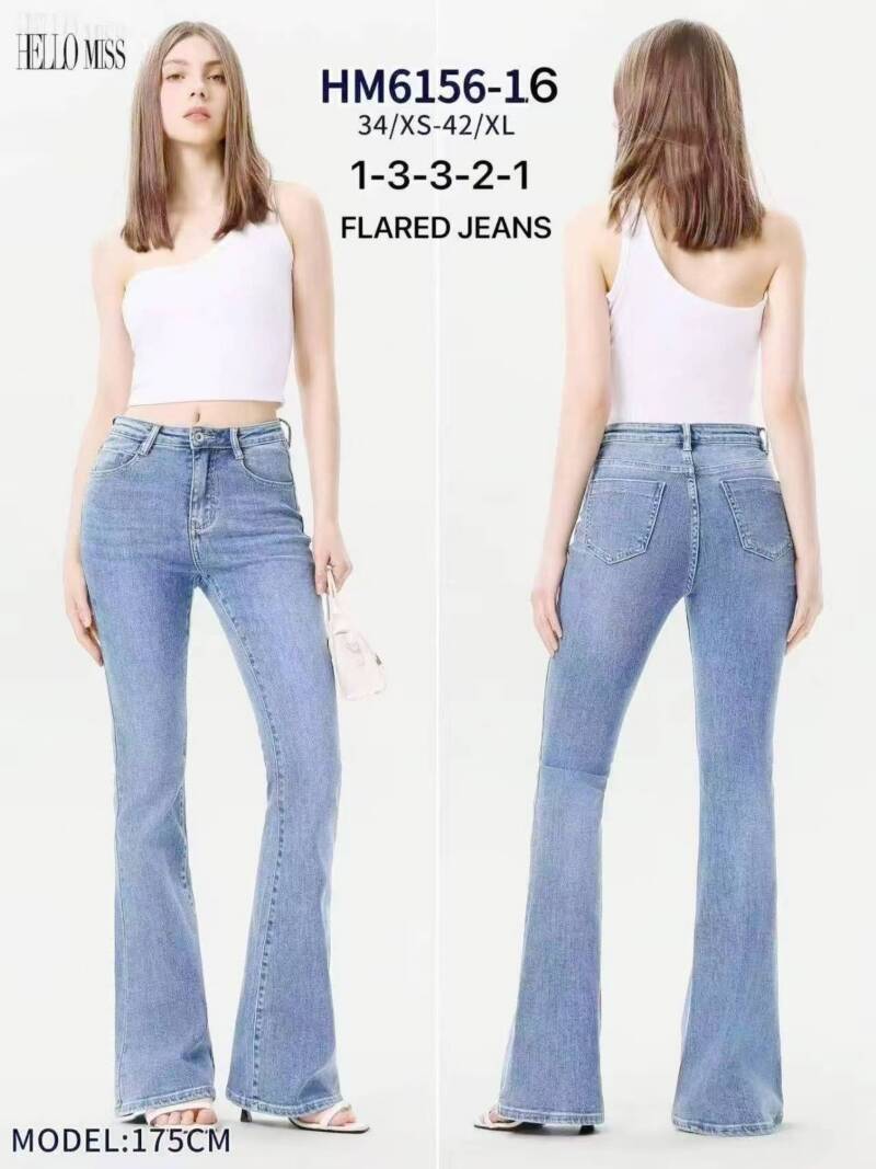 Spodnie damskie jeans Roz XS-XL. 1 Kolor .Paczka 10 szt