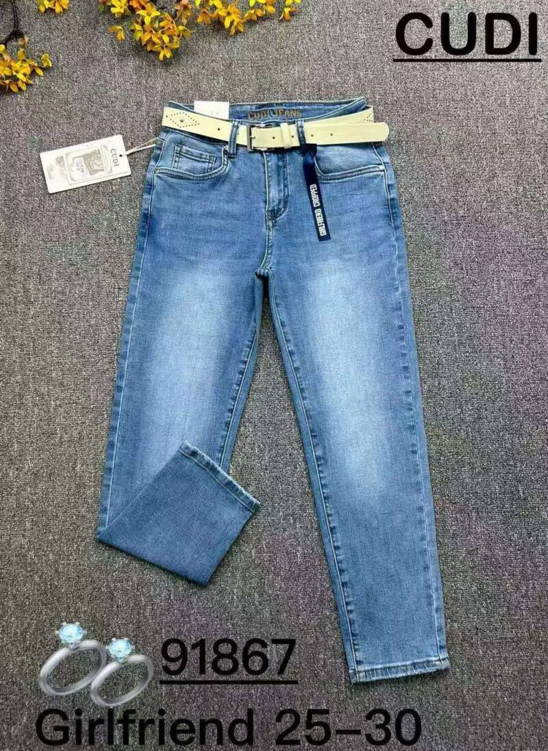 Spodnie damskie jeans Roz 25-30, 1 Kolor .Paczka 10 szt