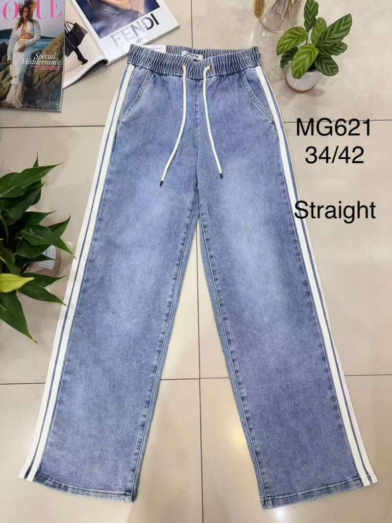 Spodnie damskie jeans Roz 34-42, 1 Kolor .Paczka 10 szt