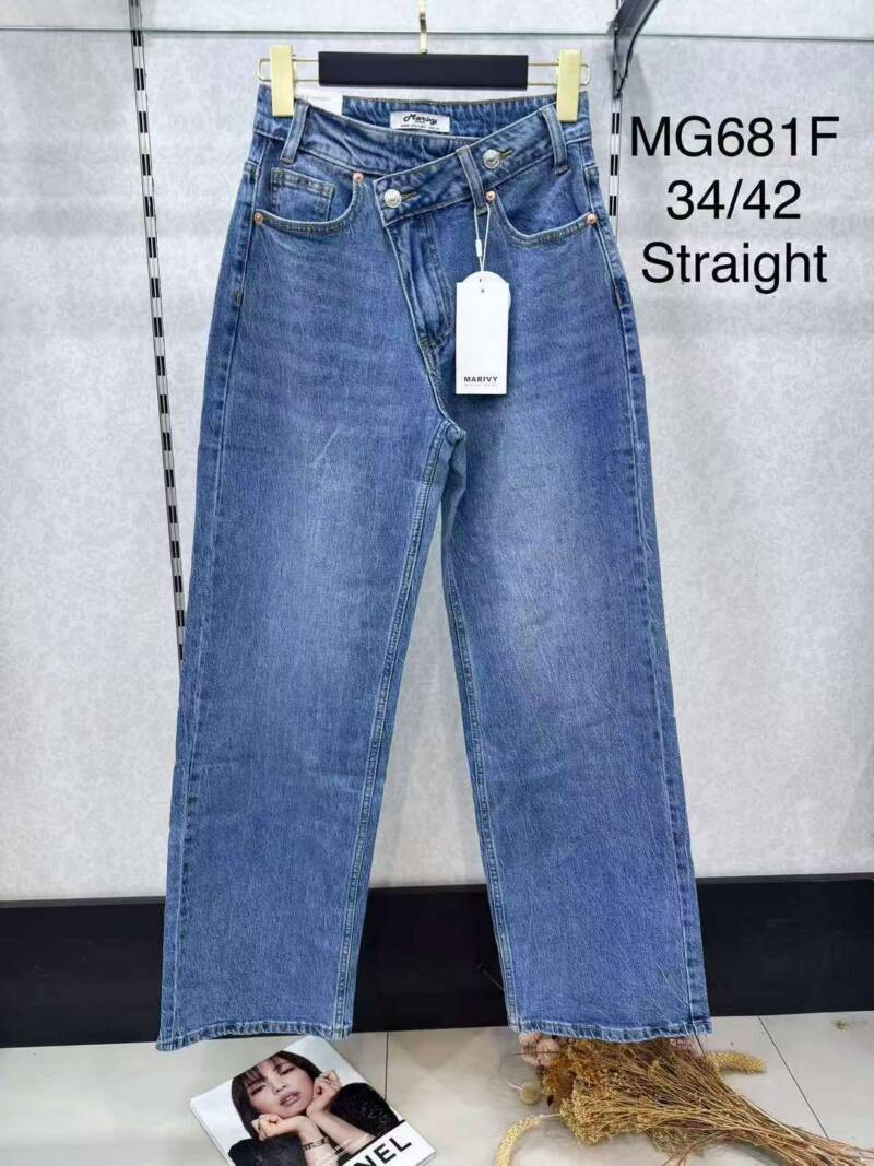 Spodnie damskie jeans Roz 34-42. 1 Kolor .Paczka 10 szt