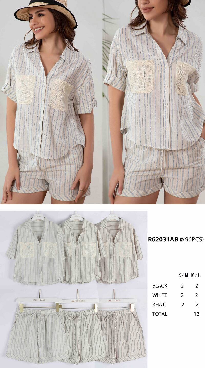Komplet damska (Francja produkt) Roz S/M-M/L, Mix Kolor .Paczka 12 szt