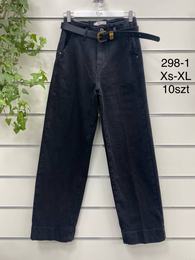 Spodnie damskie jeansy Roz XS-XL, 1 Kolor Paczka 10 szt