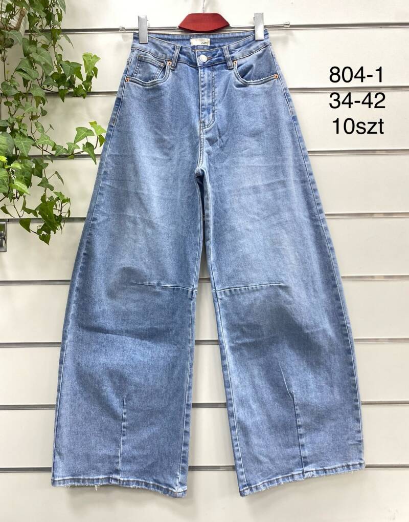 Spodnie damskie jeans Roz 34-42, 1 Kolor .Paczka 10 szt