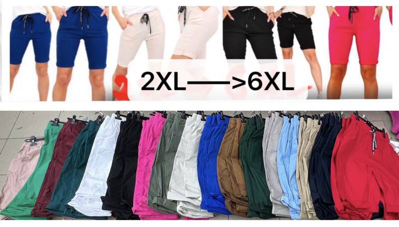  Spodenki damskie (Włoskie produkt) Roz 2XL-6XL, Mix Kolor Paczka 5 szt