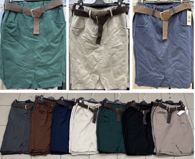 Spódnice damskie (Włoskie produkt) Roz S-2XL, Mix Kolor Paczka 5 szt
