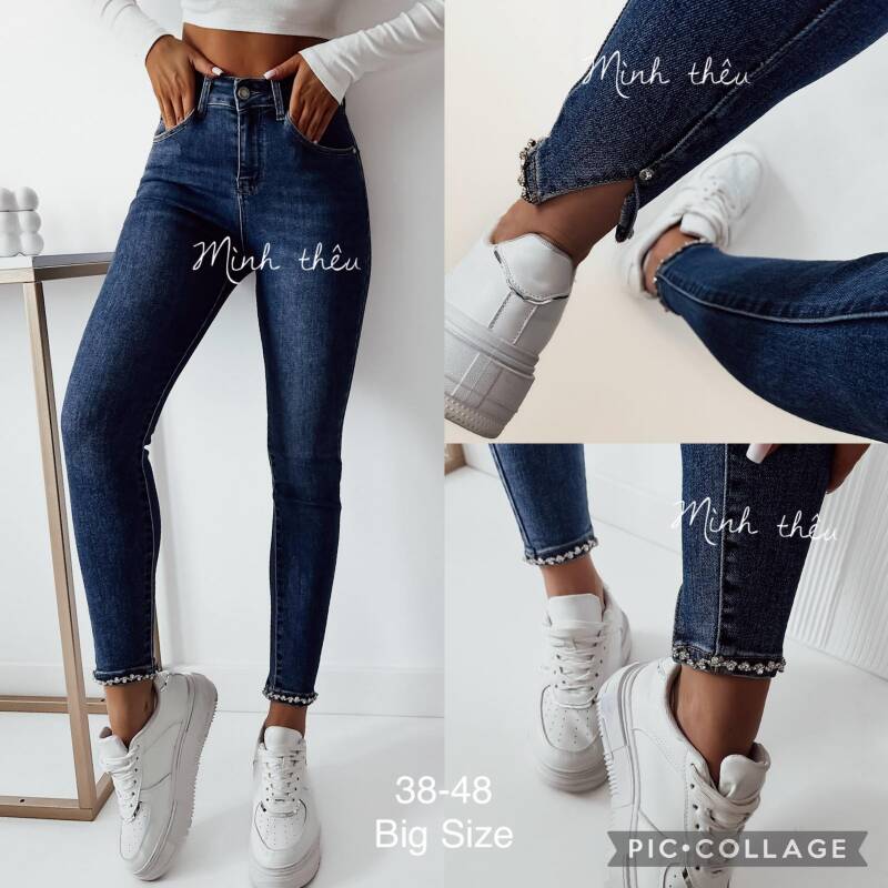 Spodnie jeansy damskie Roz 38-48, 1 Kolor Paczka 10 szt