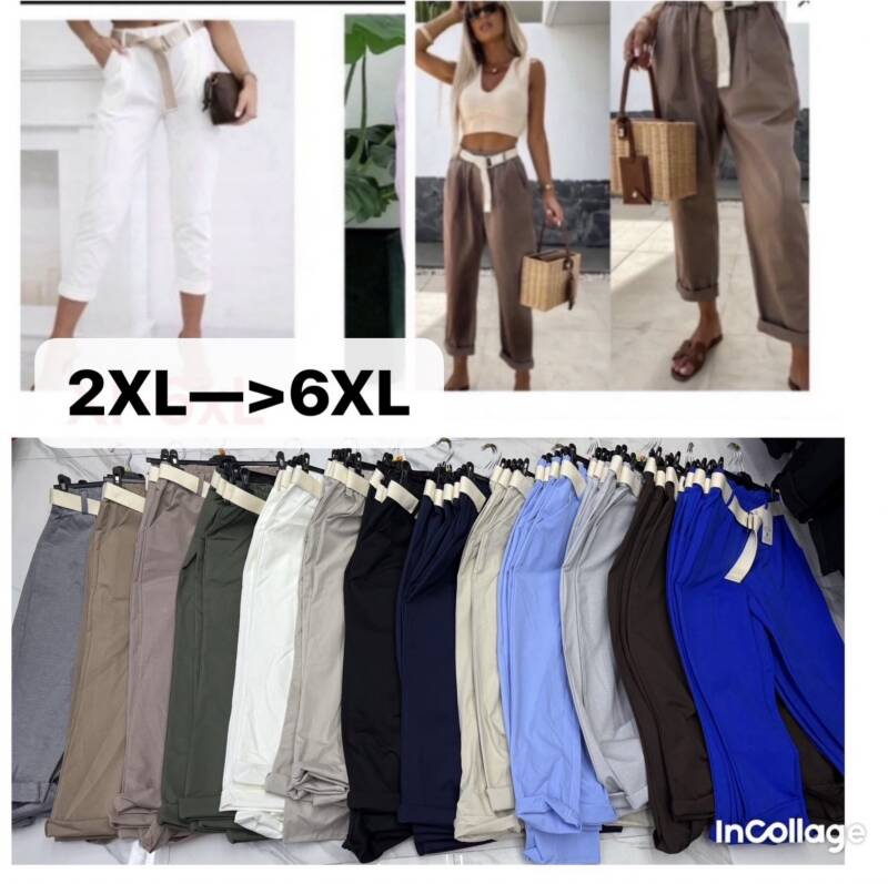 Spodnie damskie (Włoskie produkt) Roz 2XL-6XL, Mix Kolor Paczka 5 szt