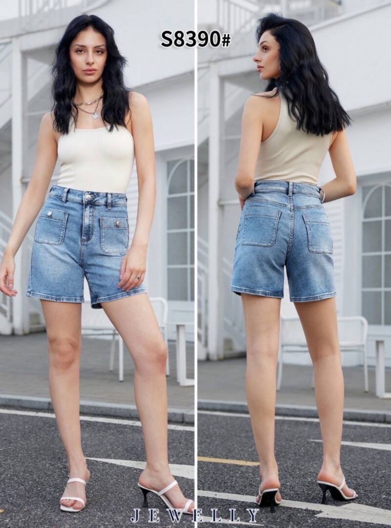 Szorty damskie jeansy Roz XS-XL, 1 Kolor Paczka 10 szt
